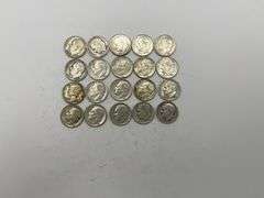 Lot of Twenty Silver Dimes