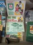 S&H Green Stamps, Q-Tips, and Bank Pins Lot
