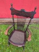 Dark Wood Rocking Chair
