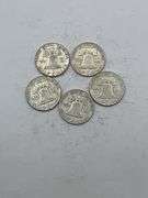 Assorted Silver Half Dollars - Franklin & Liberty Bell