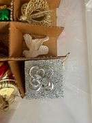 Two Totes of FANCY Christmas Ornaments - Assorted Styles