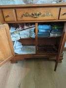 Maple Entryway Cabinet with Drawer and Double Doors