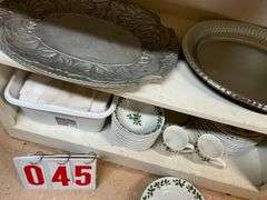 Mixed Lot of Home Goods - Serving Trays, Plates, Bowls, Mugs and More