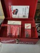 Milwaukee Heavy Duty screw driver in Red Metal Case with Accessories
