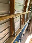 Two Aluminum Extension Ladders: Keller and Unbranded