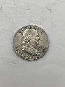 Lot of 5 Franklin Half Dollars (1952-1961)