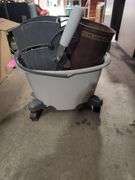 Quickie Mop Bucket with Rolling Cart & Additional Items