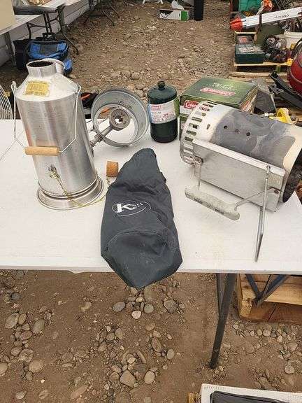 Camping Lot: Kelly Kettle, Coleman Stove, and Weber Charcoal Chimney Starter image
