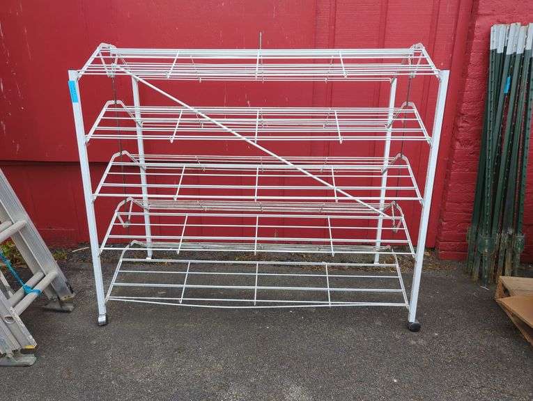 Metal Storage Rack with Wheels image