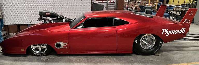 PLYMOUTH DRAG CAR W/TRAILER & HUGE DIE CAST CAR COLLECTION