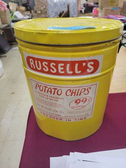 Russell's Potato Chips Tin image